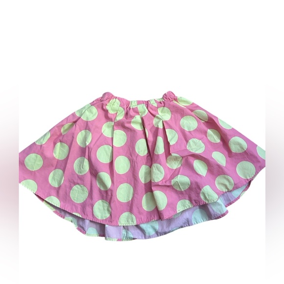 Mini BODEN Pink and Green Polka Dot kids Skirt Size 3-4 yr - Picture 3 of 3